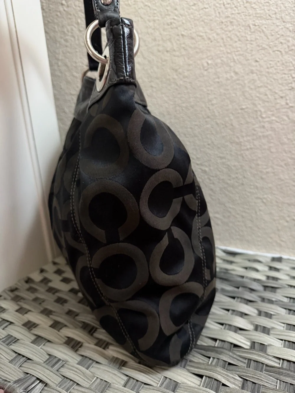 Coach Madison Black Shoulder Bag with Crossbody Strap - Style 14580 - Picture 14 of 16